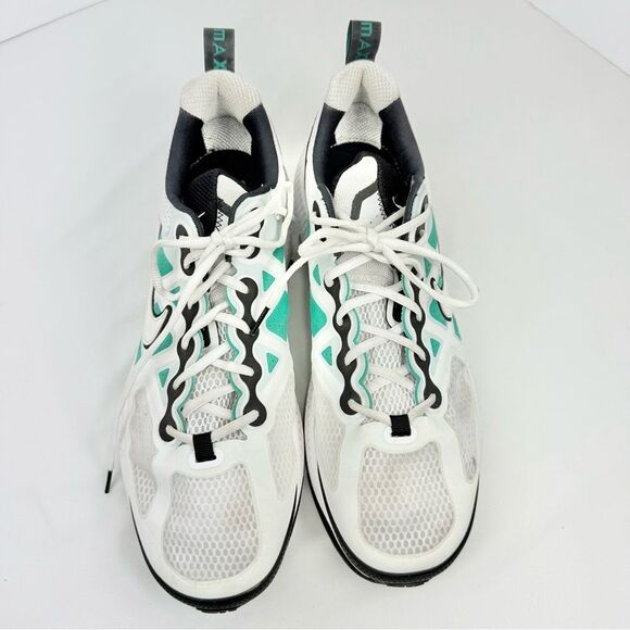 Nike Air Max Genome White Clear Emerald Black Athletic Lace Up Sneakers - Picture 4 of 15